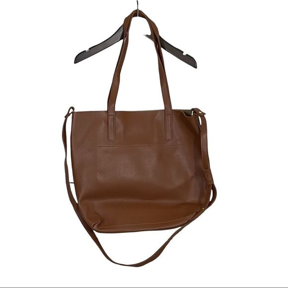 Henny + Lev Brown Vegan Leather Tote - Picture 2 of 3